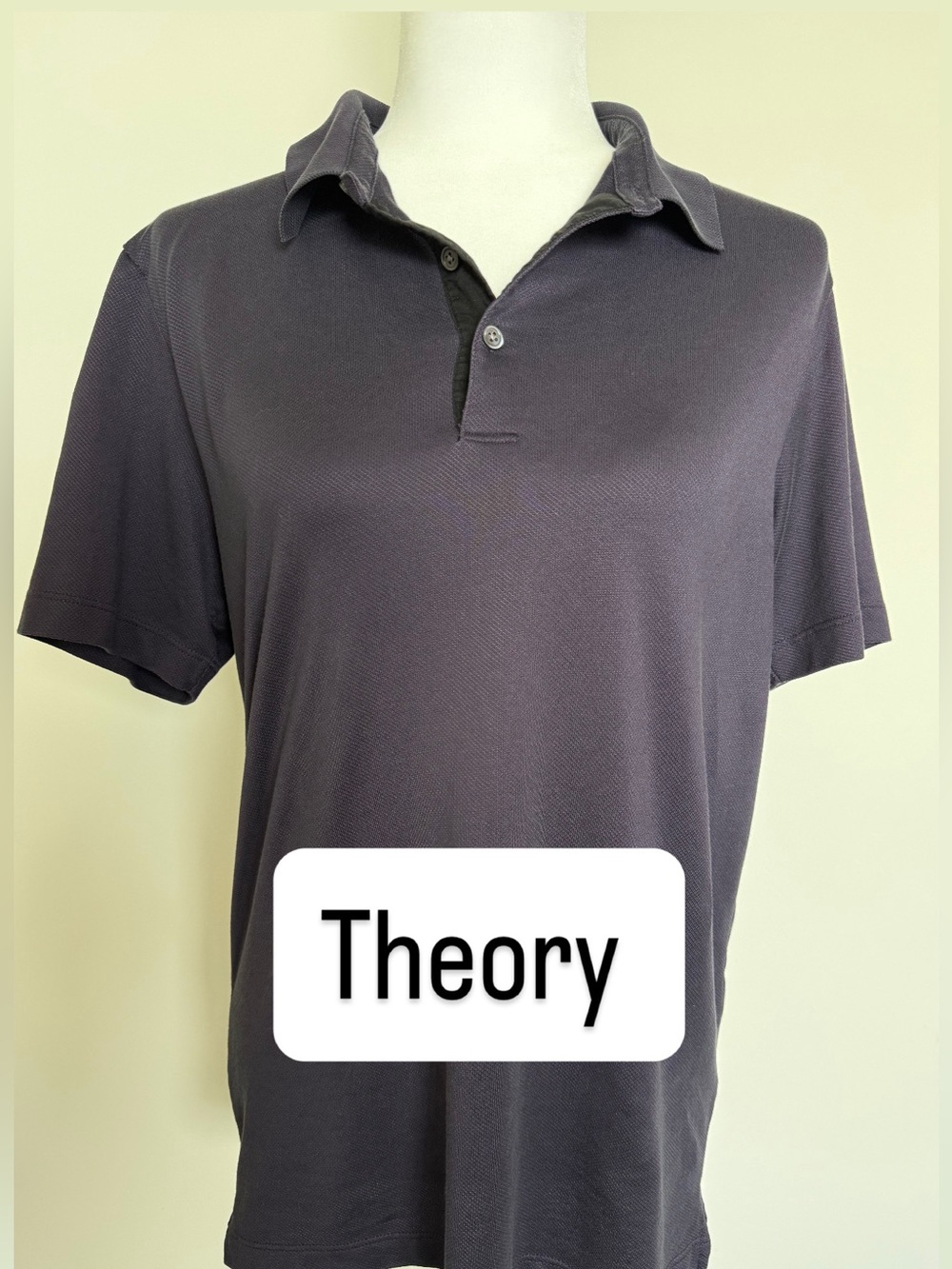 Theory Men’s Button Ton Polo – Size L